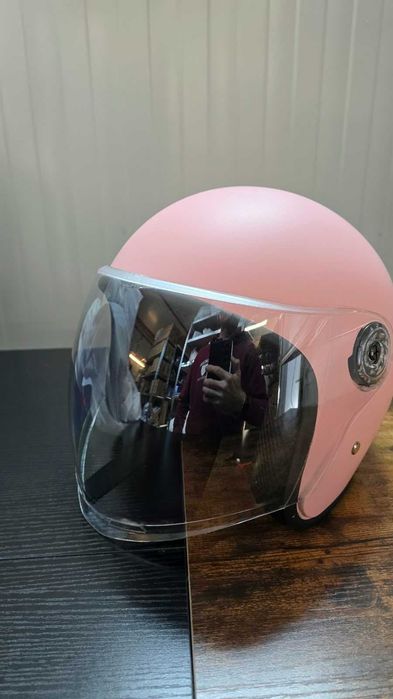 Casca moto/scuter unisex, marime universala, Roz