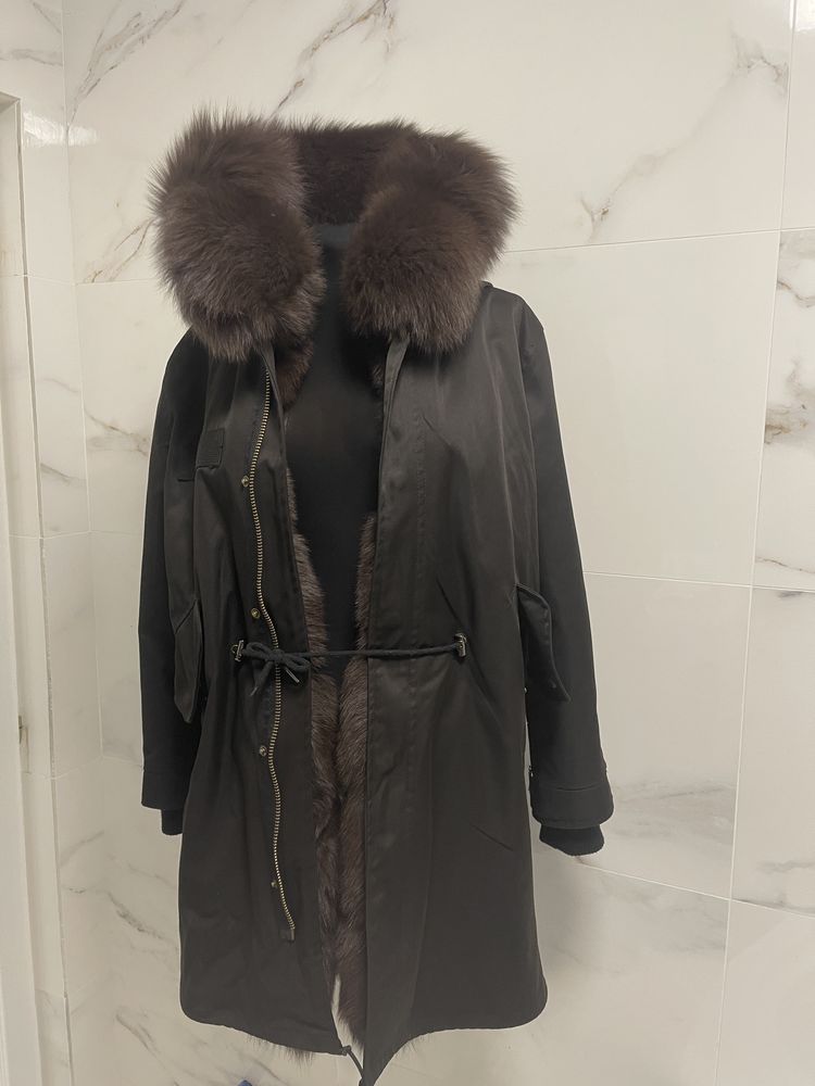Parka blana naturala 2 fete Zalau OLX.ro
