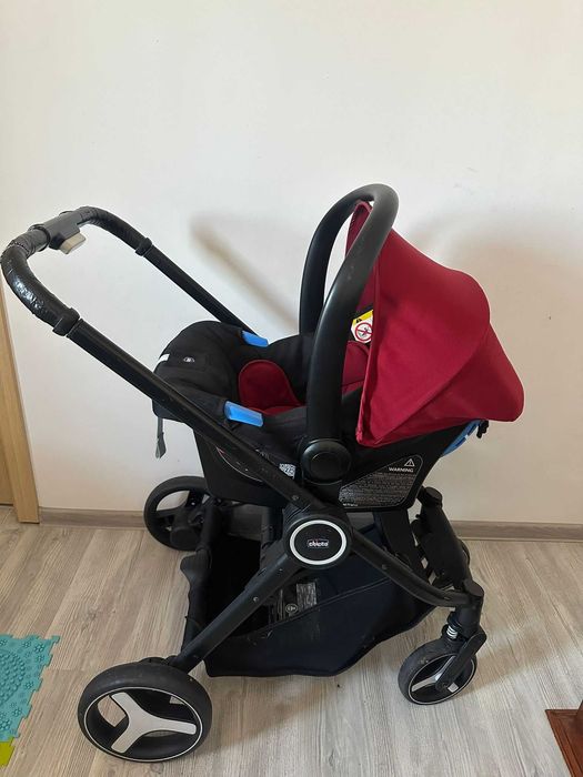Carut Chicco 3 in 1 Copii (landou+scaun auto+carucior)