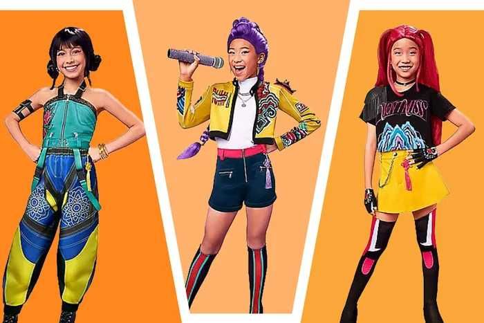 Детски костюми K-Pop Demon hunters, Кей Поп, Zoe Зоуи, Руми , Мира