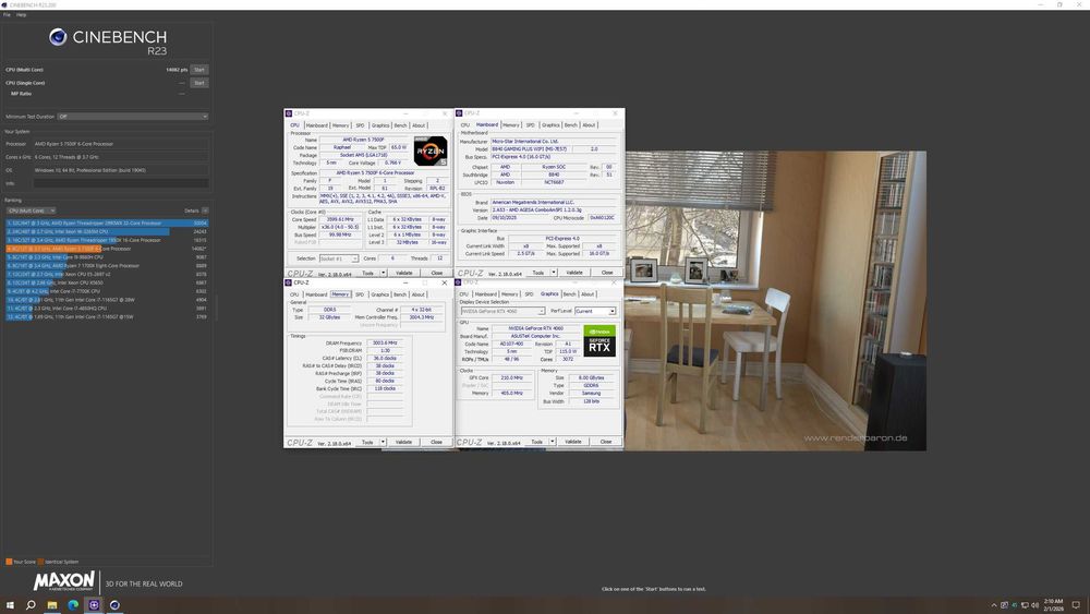 AMD Ryzen 5 7500F, 6-ядрен, AM5