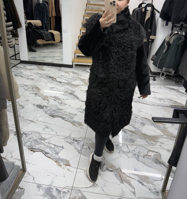 Женская дубленка меринос и тиградо