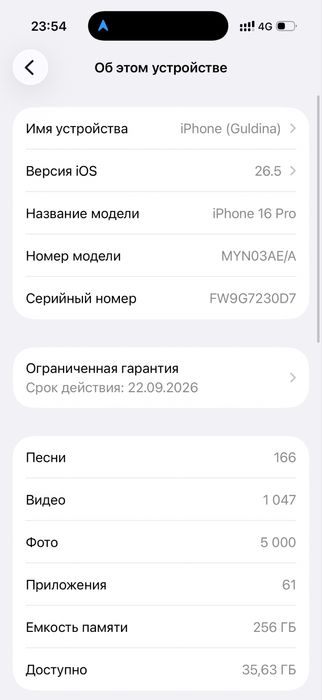 iPhone 16 Pro 256 GB Black Titanium