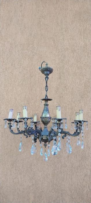 Candelabru, lustra de tavan, bronz
