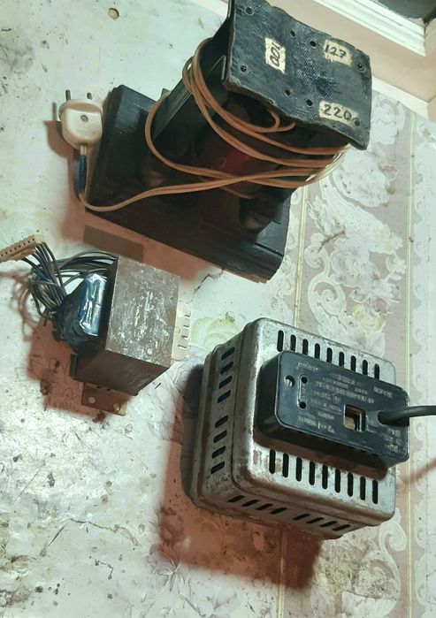 Понижающие трансформаторы и блоки питания (адаптер)  от 3в. до 127в.