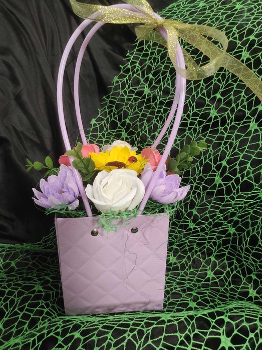 Букет от сапунени цветя