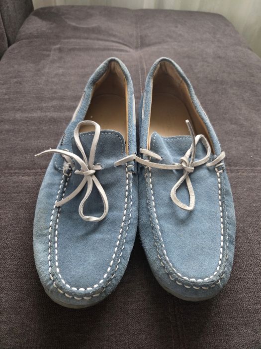 Mocasini piele intoarsa Geox
