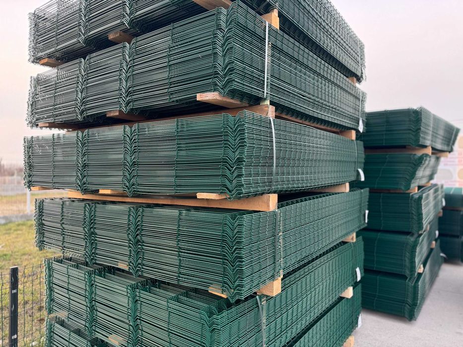 Plasa/ panou bordurat /TEAVA/ STALP 3.5-4.9MM/Zincat /Verde/Gri