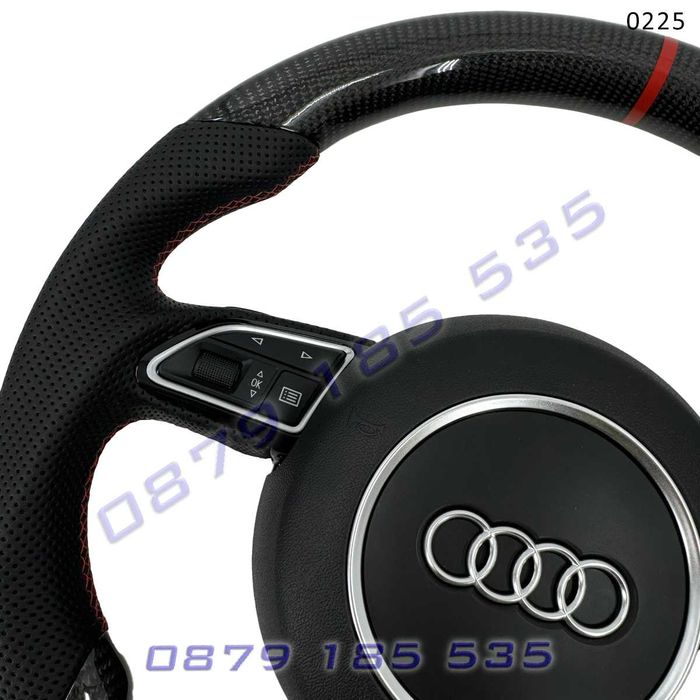 Рязан спортен карбон волан AUDI A3 A4 A5 A6 A7 A8 Q3 Q5 Q7 ауди а4 а5