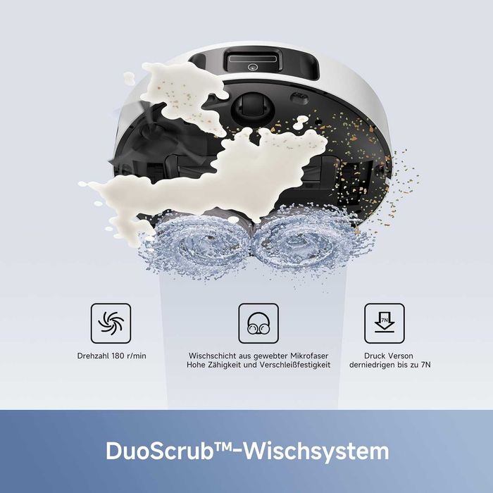 Роботизирана прахосмукачка Mova E30 Ultra, всмукателна мощност 7000 Pa