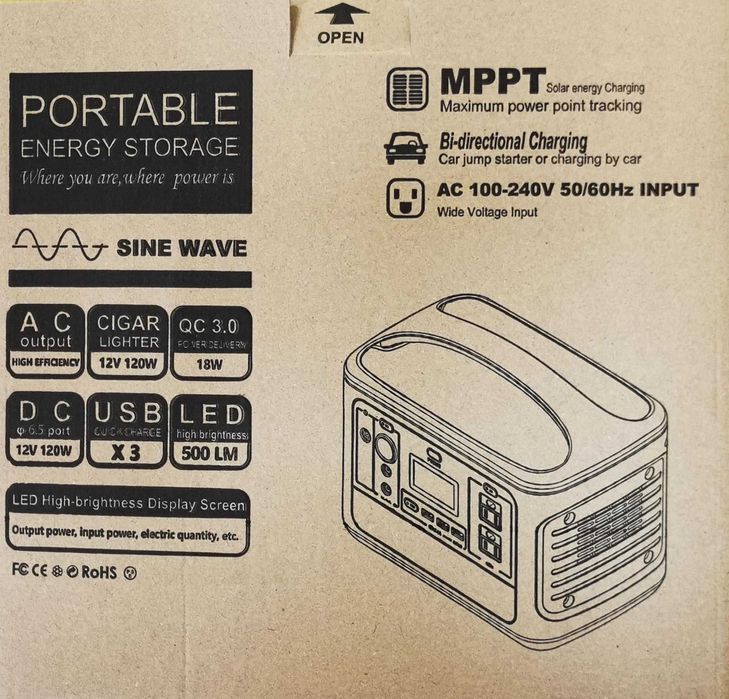 800VA Инверторна банка за ток 230V  с литиево-йонен акумулатор 38.4 AH