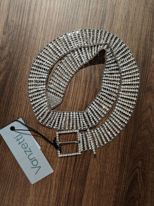 Curea metalica cu cristale, Vanzetti + cadou