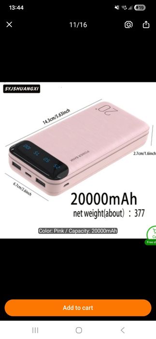 Powerbank 20000mAh