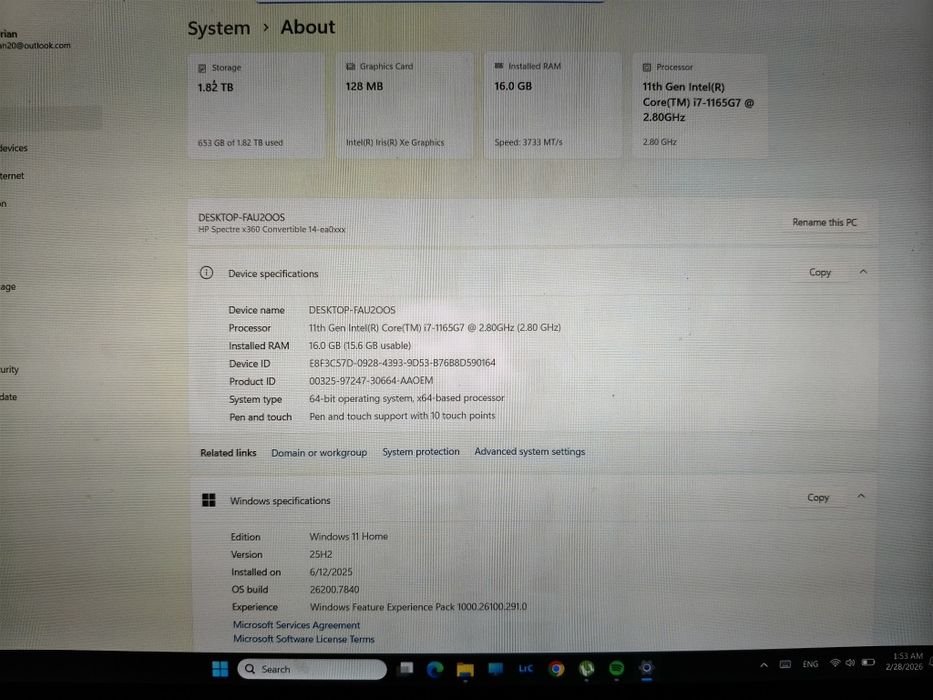 Vând HP Spectre 360