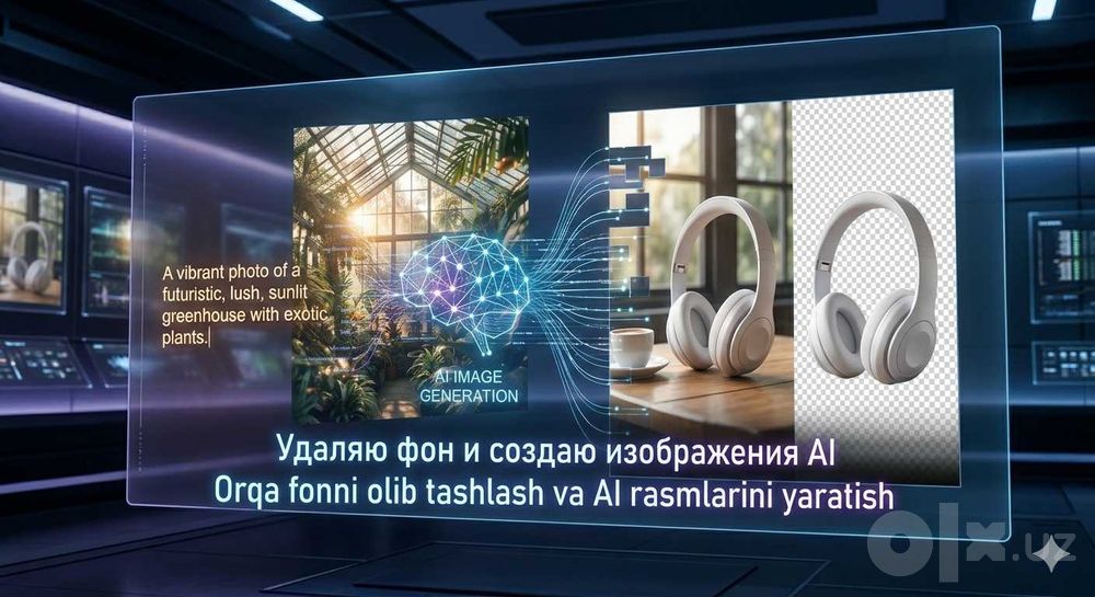 Rasmlarni fondan tozalash,AI yordamida rasmlar yaratish(описание) qara ...