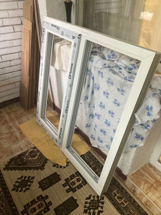 Geam PVC termopan, tripan, WDS, pervaz interior inclus