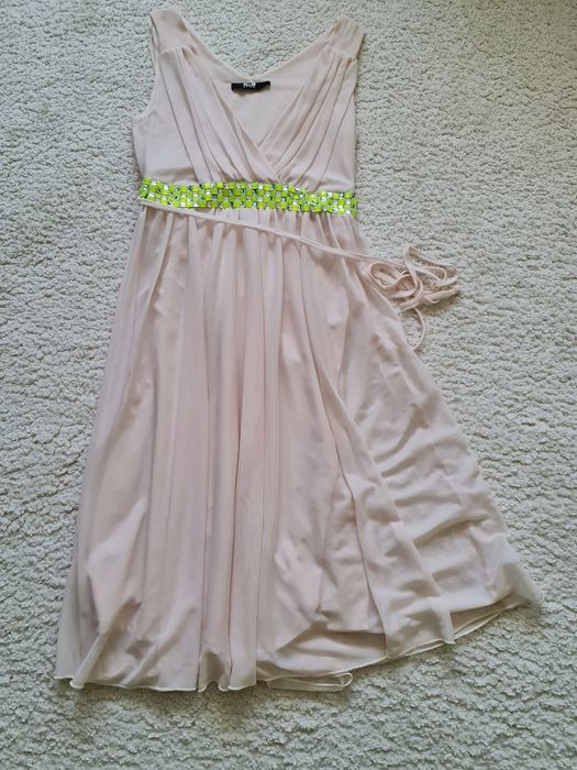 Rochie K&D London, din voal nude, marime 36/38