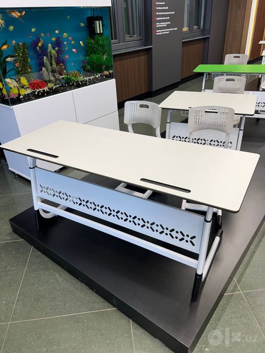 парта стул стол HPL 130x50 высота 75см номер 5-6 от цеха Bonart