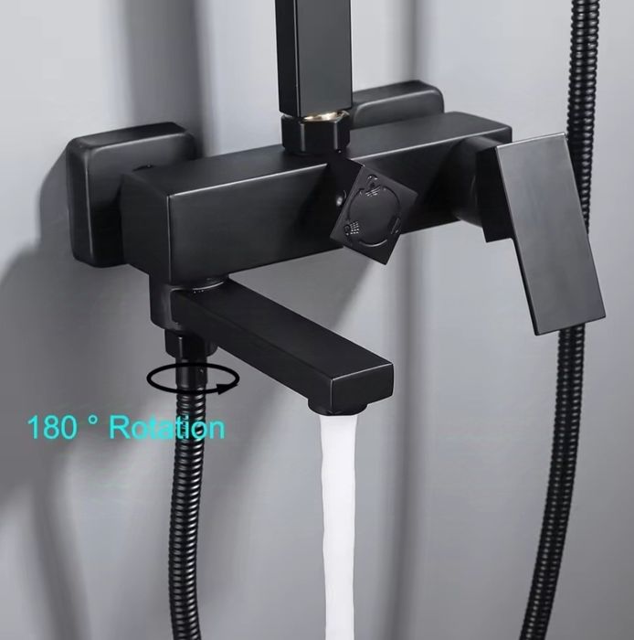 Черни душ системи и смесители