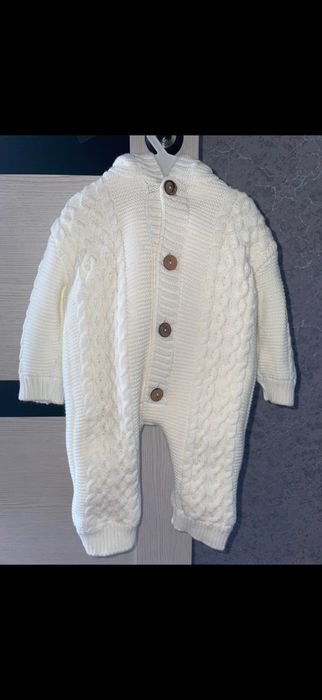 Комбинезон белый для новорожденных