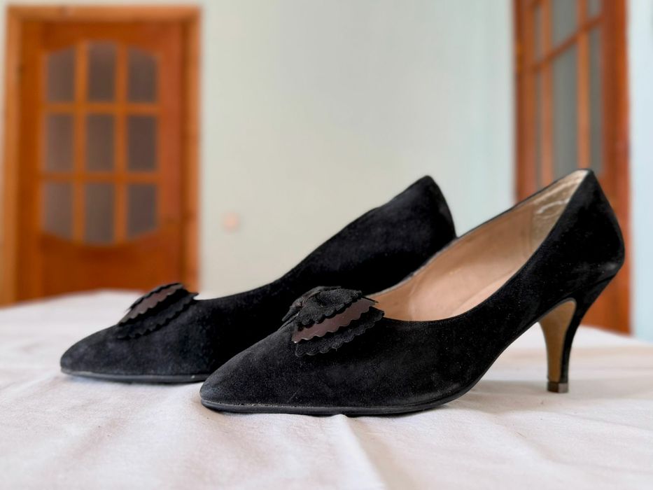 Туфли из натуральной замши