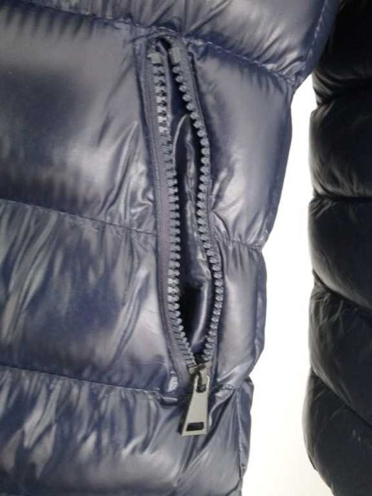 Geacă lungă matlasată Effetto Moda XXL – Bleumarin Cu Glugă Detașabilă