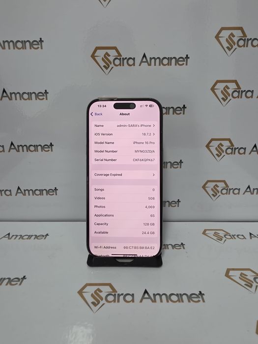 Iphone 16 Pro 128Gb ( baterie 93% ) Sara Amanet