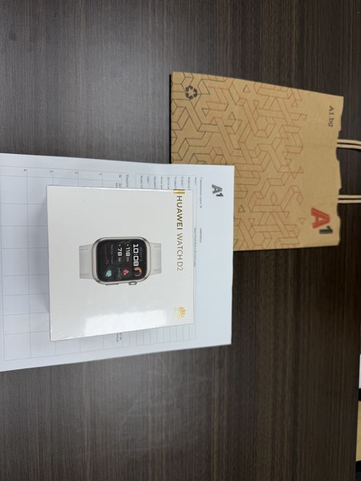 ЗАПЕЧАТАН Huawei Watch D2 Гаранция A1 2028 Gold Leather