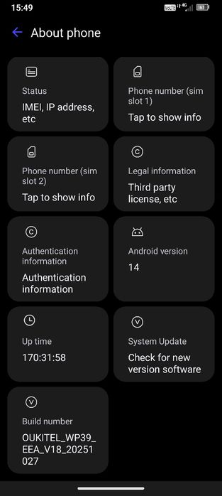 Ouktiel WP39 удароустойчив IP68 телефон с голяма батерия