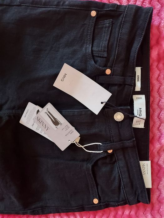 Vând blugi skinny Mango,negru, mas 36