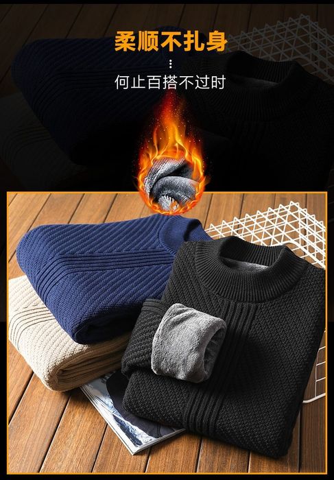 Хлопковый джемпер с флисовой подкладкой.