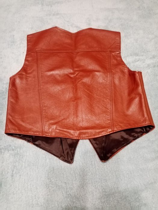 Дамски елек от естествена кожа