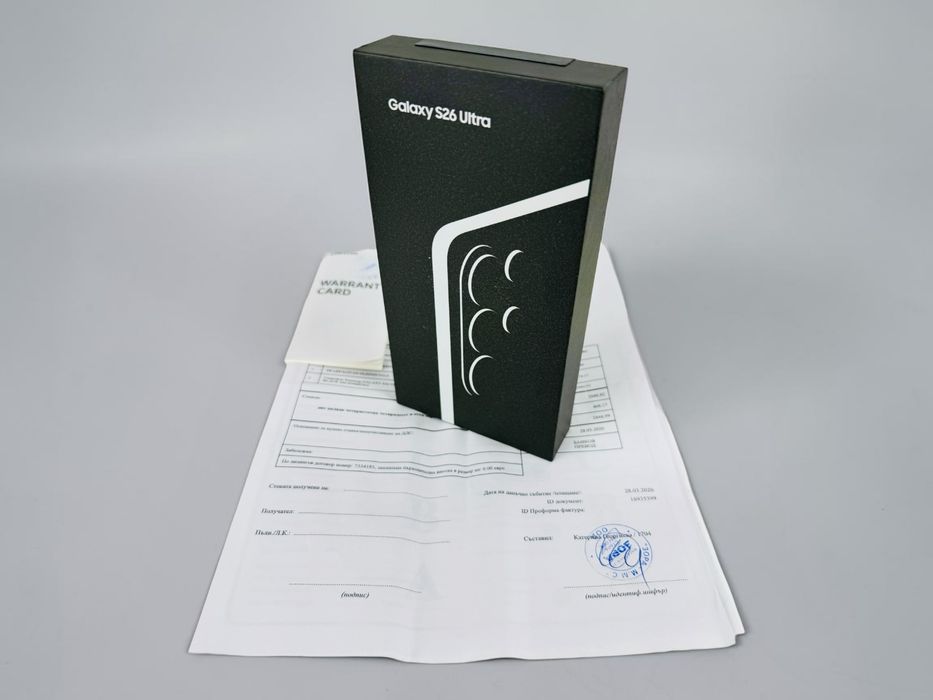 НОВ! Samsung Galaxy S26 Ultra 5G 512GB 12RAM Black 2г. Гаранция!