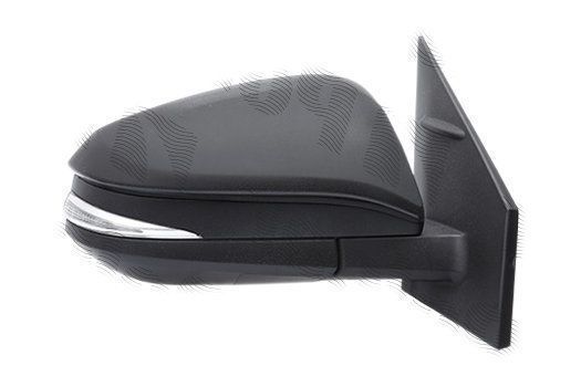 Oglinda exterioara Toyota RAV4, 01.2018, partea Dreapta, culoare sticla crom, sticla convexa, cu carcasa grunduita, cu incalzire, ajustare electrica,