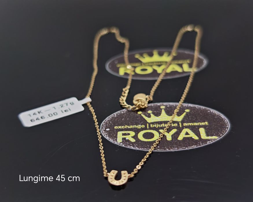 Bijuteria Royal: Lant aur 14k/1.27 gr