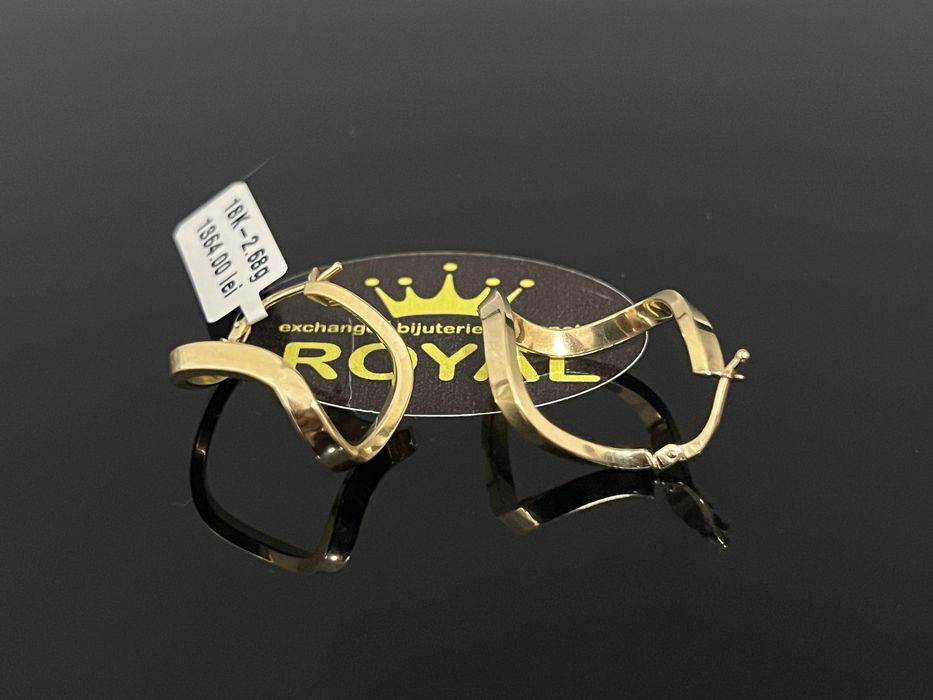 Bijuteria Royal CB: Cercei dama aur 18k 2,68gr