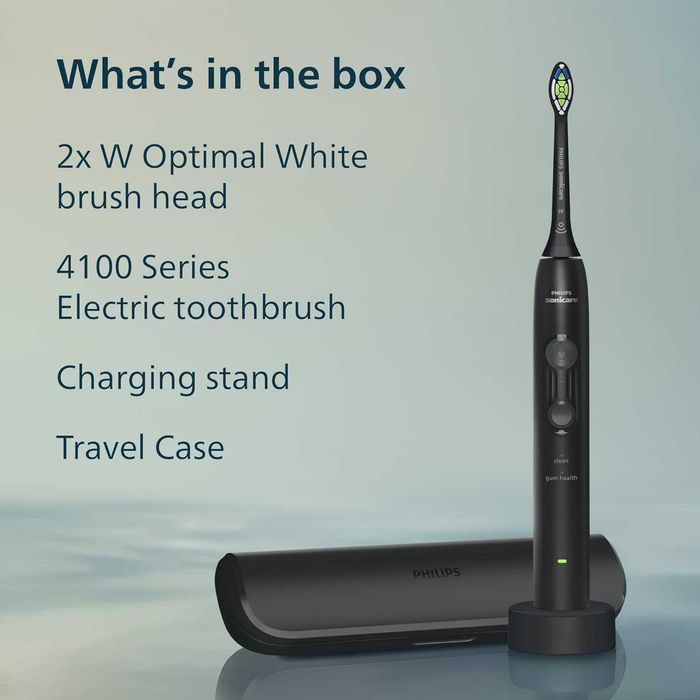 Електрическа четка за зъби Philips Sonicare серия 4000,черна,HX4044/52