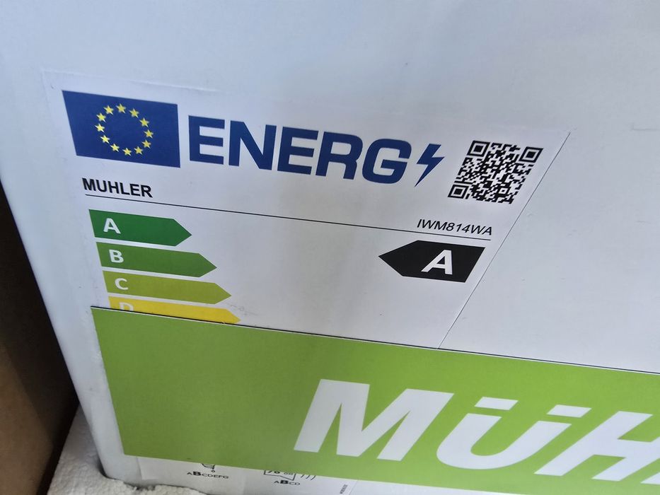 Нова инверторна слим пералня с пара Muhler 8 кг