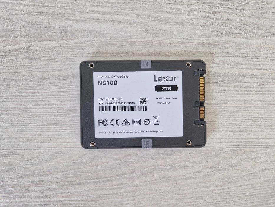 Lexar SATA 2TB Высокоскоростной SSD-накопитель (Здоровье 100%)