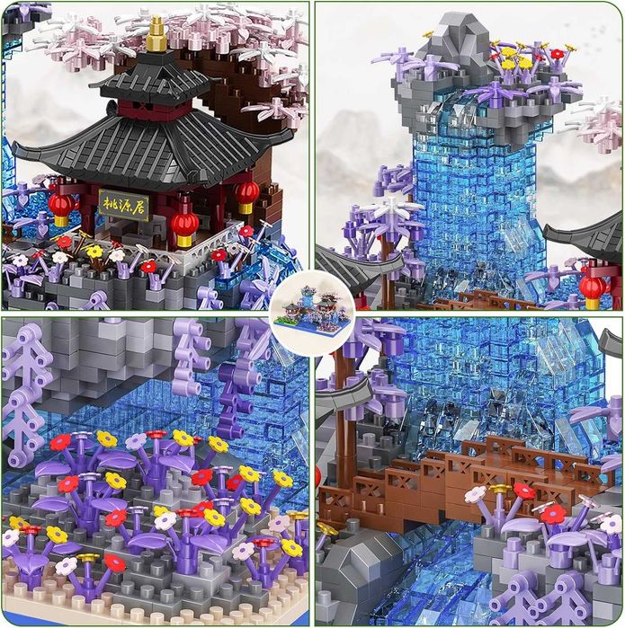 Комплект от 2400 части CAXIMSY Cherry Blossom Bonsai Tree с капак