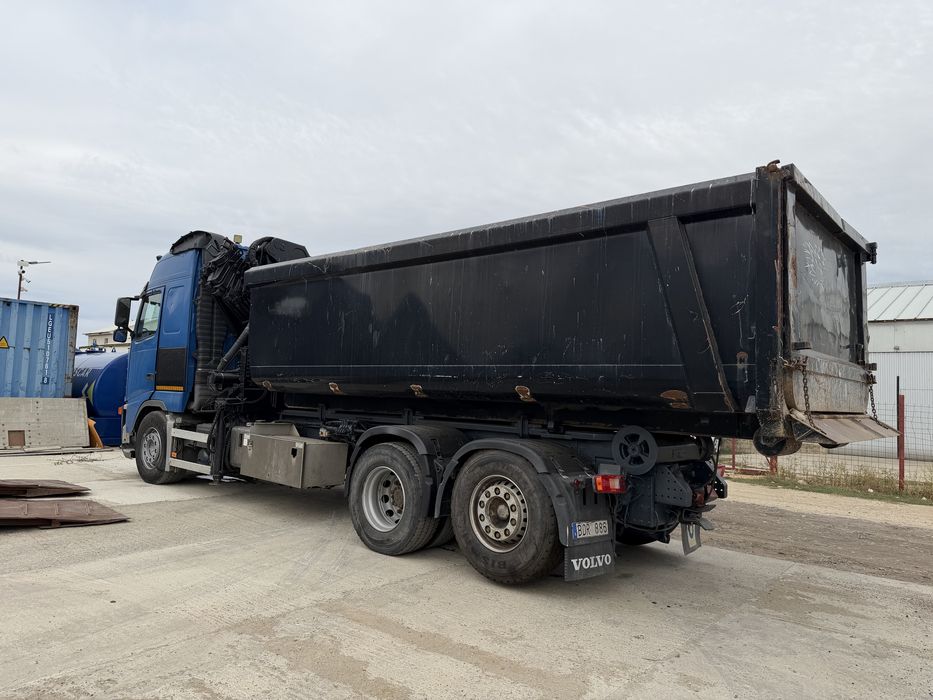 Volvo FH 12 6*2, 460hk abrol cu macara