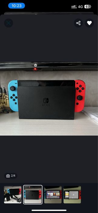 Прошитый Nintendo Switch Oled 512GB