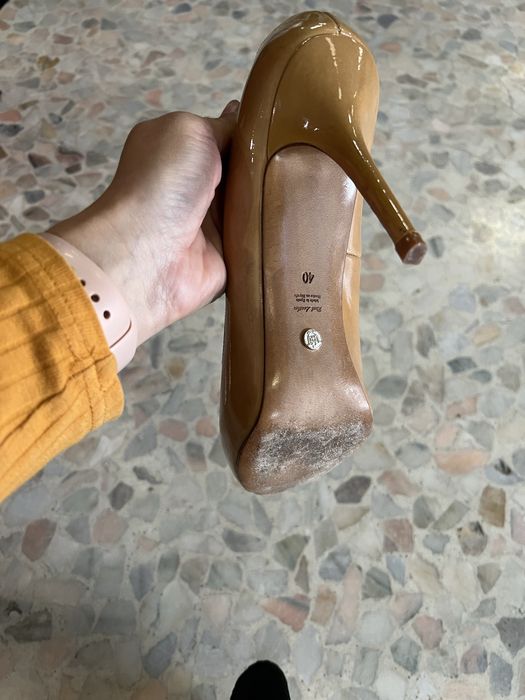 Официални обувки на висок ток Massimo Dutti