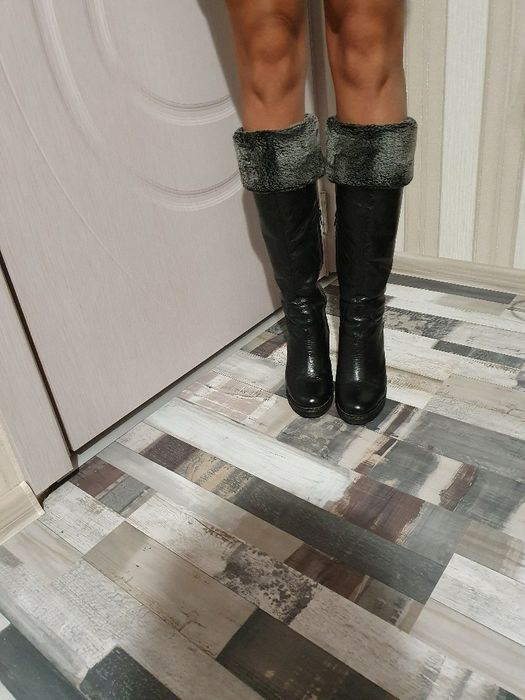 Зимни чизми/ботуши естествена кожа