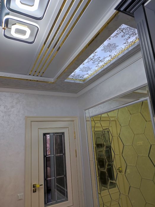 Стекло резка и устанофка .Витрина Зеркала Ромбик Oyna кесиш