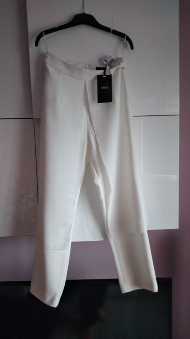 Pantalon Nissa alb NOU