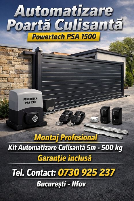 Automatizari porti culisante 5m 500 Kg