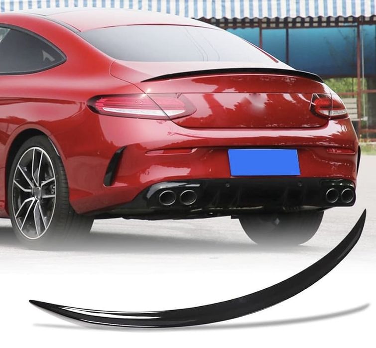 Спойлер лип за багажника – Mercedes W205 C Class Купе , черен гланц