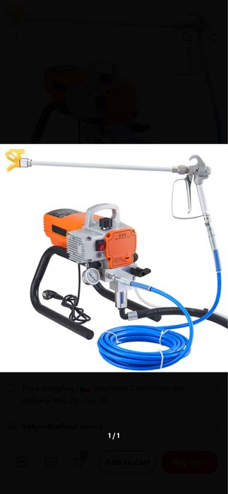 Машини за безвъздушно боядисване VEVOR 1800W 1.8L/min и 2200W 2.0L/min