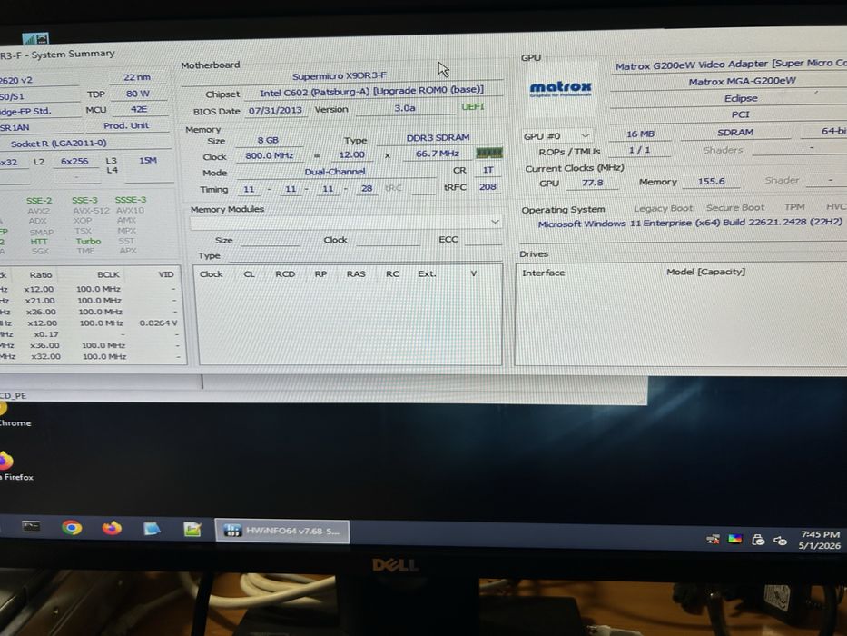 Server Supermicro 825-7 X9DR3-F